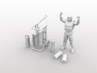 1/32 USAF Marshalling with flight line extinguisher